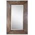 Uttermost 50-1/2" W x 80-1/2" H Rectangular Framed Bathroom Mirror Antique Hickory