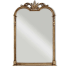 Uttermost 27-1/2" W x 42-1/2" H Arched Framed Bathroom Mirror Champagne Silver Leaf