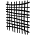 Uttermost Gridlines 24" x 24" Frameless Decorative Panel Black