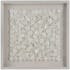 Uttermost Roxas 32" Square Contemporary Coastal Capiz Shell Shadow Box Brushed Silver / Capiz