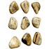 Uttermost Pebbles 5" Tall Wood Minerals and Rocks Sculpture - Set of 9 Brown