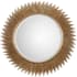 Uttermost Marlo 36" Diameter Circular / Sunburst Framed Bathroom Mirror Antiqued Gold Leaf