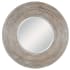 Uttermost Vortex 47" Diameter Circular Framed Bathroom Mirror White Washed