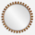 Uttermost Cyra 44" Diameter Circular Beveled Accent Mirror Brown