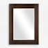 Uttermost Catron 33-7/8"W x 45-5/8"H Rectangular Beveled Accent Mirror Brown