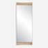 Uttermost Russo 30"W x 81-1/4"H Rectangular Flat Accent Mirror Bronze