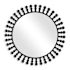 Uttermost Aziel 44" Sunburst Flat Metal Framed Accent Mirror Satin Black