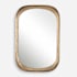 Uttermost Malone 24"W x 36-1/2"H Rectangular Flat Accent Mirror Gold