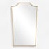 Uttermost Demure 24"W x 40"H Specialty Flat Accent Mirror Gold