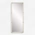 Uttermost Cyprus 30-1/2"W x 72"H Rectangular Flat Framed Full Length Mirror White