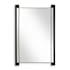 Uttermost Cunene 26"W x 39-1/4"H Rectangular Flat Iron Framed Accent Mirror Matte Black