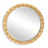 Uttermost Haya 39-3/4" Diameter Circular Beveled Metal Framed Accent Mirror Gold