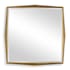Uttermost On Point 40" Square Beveled Wood Framed Accent Mirror Antique Gold Leaf