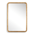 Uttermost Vestry 24"W x 35-1/2"H Rectangular Flat Aluminum Framed Accent Mirror Plated Antique Brass