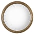 Uttermost Spera 42-1/8" Diameter Circular Framed Bathroom Mirror Antiqued Gold