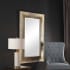 Uttermost Valenton 39" W x 60" H Rectangular Glass Framed Bathroom Wall Mirror Champagne