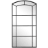 Uttermost Camber 42-1/8" W x 81-3/4" H Arched Framed Bathroom Mirror Satin Black
