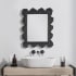 Uttermost Sea Coral 28" W x 34-1/4" H Rectangular Framed Bathroom Mirror Coral Black