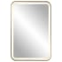Uttermost Crofton 22" W x 32" H Rectangular Framed Bathroom Mirror Brushed Brass