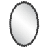 Uttermost Serna 20" W x 30" H Oval Framed Bathroom Mirror Matte Black