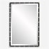 Uttermost Benedo 24"W x 35-7/8"H Rectangular Beveled Accent Mirror Black