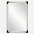 Uttermost Marina 24-1/8"W x 36"H Rectangular Beveled Accent Mirror White