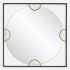 Uttermost Hinson 39" Diameter Circular Framed Bathroom Mirror Satin Black