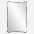 Uttermost Loudon 22" W x 34" H Rectangular Framed Bathroom Mirror Satin Black