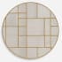 Uttermost Geometric 45" Diameter Circular Framed Bathroom Mirror Gold