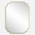 Uttermost Lennyn 30" W x 40" H Specialty Framed Bathroom Mirror Gold