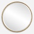 Uttermost Sutton 47-1/4" Diameter Circular Framed Bathroom Mirror Gold