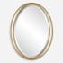 Uttermost Rhodes 24-1/4" W x 31-7/8" H Oval Framed Bathroom Mirror Gold