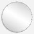 Uttermost Pali 43-1/8" Diameter Circular Framed Bathroom Mirror Black