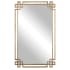 Uttermost Devoll 22-3/4" W x 36-5/8" H Rectangular Metal Framed Bathroom Mirror Oxidized Gold
