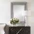 Uttermost 35" W x 47" H Rectangular Framed Bathroom Mirror Burnished Silver