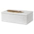 Uttermost Nephele 4-1/8" Tall Polyresin Boxes Aged White / Gold
