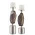 Uttermost Ore Glass Votive Candle Holder - Jim Parsons - Set of 2 Silver