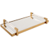 Uttermost Deki 23-3/4" Wide Acrylic and Iron Tray Gold / Clear