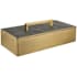 Uttermost Wessex 4-3/4" Tall MDF and Metal Boxes Brass / Gray