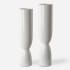 Uttermost Kimist 20" Tall Ceramic Vase White
