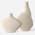 Uttermost Duostacked Ceramic Decorative Vases - Set of 2 Cream