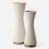 Uttermost Ridgeline Ceramic Decorative Vases - Set of 2 Cream