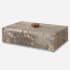 Uttermost Griseus 10" Wide Travertine Decorative Box Gray