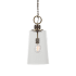 Uttermost Rosston 10" Wide Refined Industrial Farmhouse 1 Light Mini Pendant with Clear Glass Shade and Leather Band by Kalizma Home Antique Brass