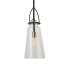 Uttermost Saugus 8" Wide Mini Pendant - Black / Brass Black / Brass