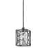 Uttermost Arbela 9"W Contemporary Designer Mini Pendant Rust Black with Aged Gray