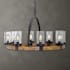 Uttermost Atwood 8 Light 39" Wide Wood Pendant Multi-Colored