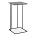 Uttermost Cadmus 12" Wide Glass Top and Iron Accent Table Black