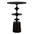 Uttermost Flight 16" Diameter Aluminum Accent Table Satin Black