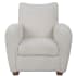 Uttermost Teddy 31" Wide Plywood and Rubberwood Framed Arm Chair Off White